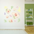 thumbnail image 3 of Danish Pastel Wall Decal Pretty Floral Hearts With Pastel Coloured Splashes Bedroom Wall Decal for Girls Cute Themed Room - Size: 20 In x 20 In, 3 of 5