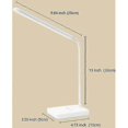 thumbnail image 4 of USB Rechargeable Wireless LED Desk Lamp, 2000mAh Battery Powered, Touch Control 3 Colors 6 Adjustable Brightness, 4 of 5