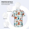 thumbnail image 3 of KLL Cute Tableware for Men's Baseball Shirts,Short Sleeve Casual Shirts Button Down Shirt for Men Beach Summer Wedding Shirt-4X-Large, 3 of 7