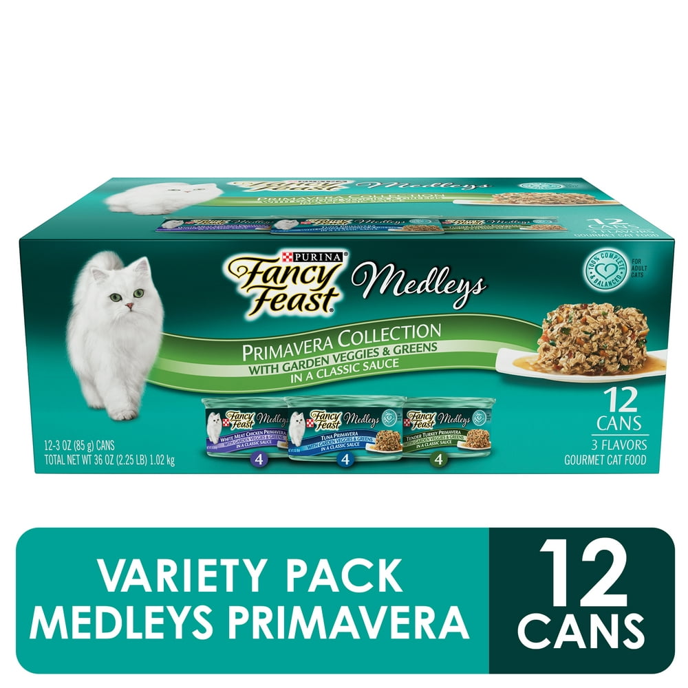 (12 Pack) Fancy Feast Gravy Wet Cat Food Variety Pack, Medleys
