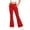 Red, variant on VBEWZET Girls Slim Fit Side Stripe Bootcut Pants, Button Waist Solid Flare Trousers with Pockets, Kids Daily School Casual Bottoms Beige 15-16 Years
