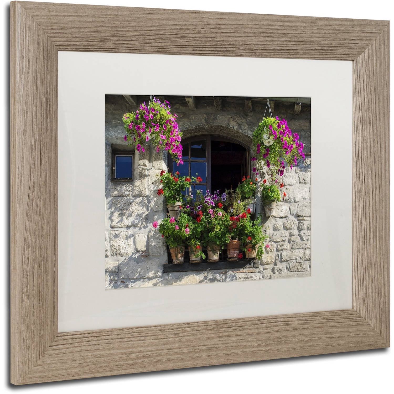 Trademark Fine Art "Window Dressing" Canvas Art by Michael Blanchette Photography White Matte, Birch Frame