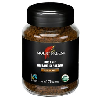 Mount Hagen Organic Fairtrade Instant Freeze-Dried Coffee, Pack of