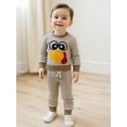thumbnail image 6 of Loicainy Toddler Baby Boy Girl Thanksgiving Outfit 6 12 18 24 Months 2T 3T 4T Turkey Pattern Striped Long Sleeve Sweatshirt with Pants 2 Pcs Clothes Set, 6 of 9