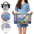 thumbnail image 5 of Yayeee Foldable Storage Basket for Shelves with Handles Waterproof Cloth Bins, Blue Window, 5 of 7