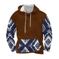 thumbnail image 1 of Sudadera con capucha para hombre, moderna, con cordón ajustable y bolsillo, estampada, deportiva y de ocio, sudadera con capucha, blusa de poliéster para hombre, 1 of 4
