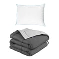 thumbnail image 1 of Edredón Dos vistas Individual Rogga Gris Oxford - Gris Perla + Almohada Osos, 1 of 8