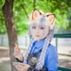thumbnail image 5 of Diadema con orejas de animales adorables, ideal para fiestas, disfraces y fotos. Naranja, 5 of 8