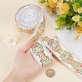 thumbnail image 3 of 7.7Yds Ethnic Embroidery Lace Ribbon 1.77" Vintage Geometric Jacquard Metallic White Ribbon Floral Woven Trim Embellishment for DIY Sewing Accessories Gift Wrapping Handmade Bag Making, 3 of 9