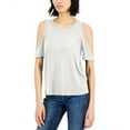 thumbnail image 2 of INC International Concepts Womens Cold Shoulder T-Shirt Burnt Olive 2XL, 2 of 4