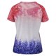 thumbnail image 5 of Tops estampados de manga corta de ocio con cuello en V de verano a la moda para mujer Fridja  zx3503, 5 of 5