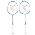 thumbnail image 4 of Mobutofu 1 Pair Kids Badminton Racket Set Aluminum Alloy Blue Training Equipment for Beginners, 4 of 8