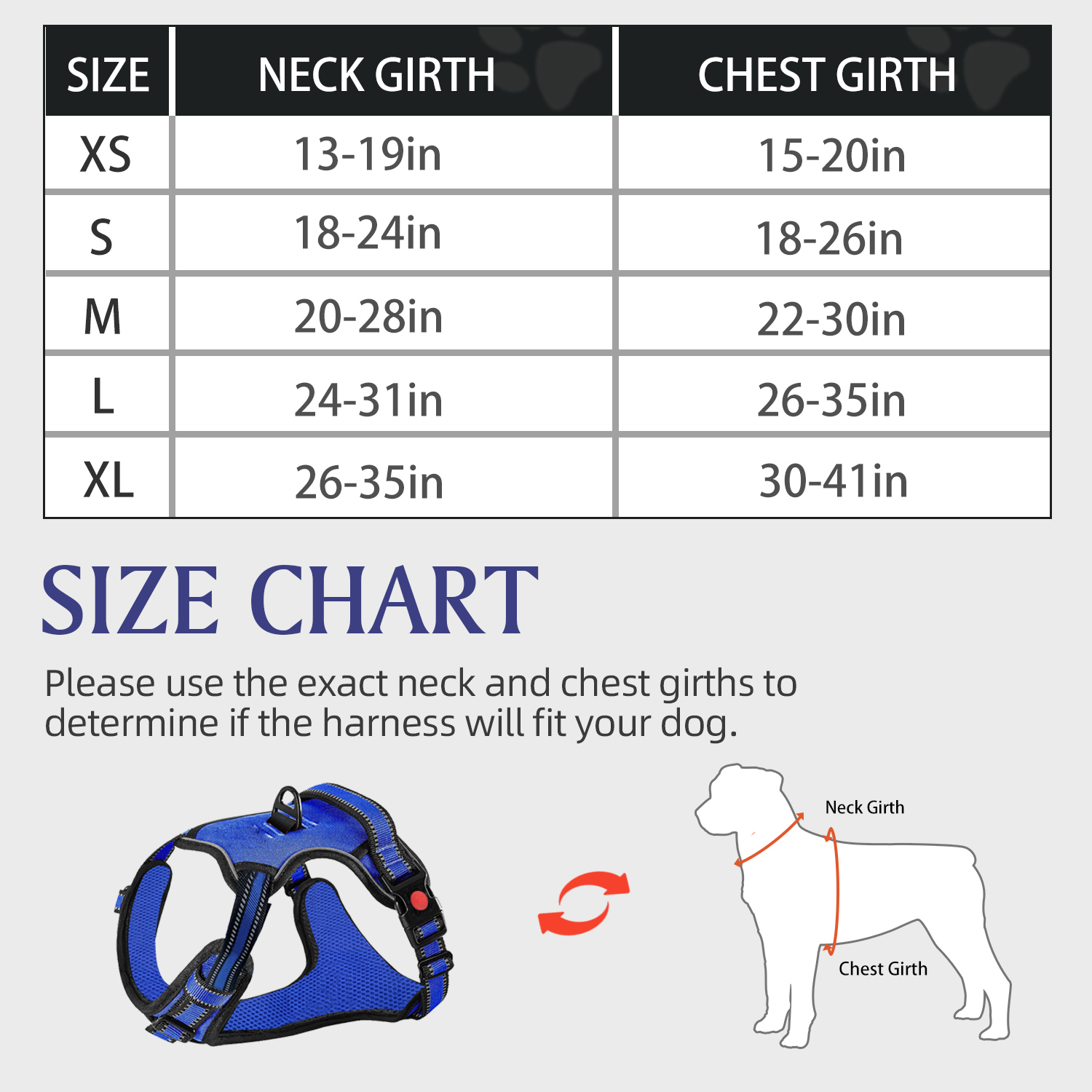 Astarin No-Pull Dog Harness, Small, Blue photo 3