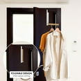 thumbnail image 3 of Grusce 3 Pack Collapsible Over The Door Hanger, Folding Hanging Coat Rack, Foldable Clothing Hanger Hook, Over Door Storage Hanger Space Saving Hanger for Clothes, Coats, Towels Bedroom Bathroom, 3 of 10