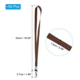 thumbnail image 2 of Uxcell 17" x 0.6" Neck Lanyards with Swivel Hook Clip for ID Badge Keys Brown 50 Pack, 2 of 6
