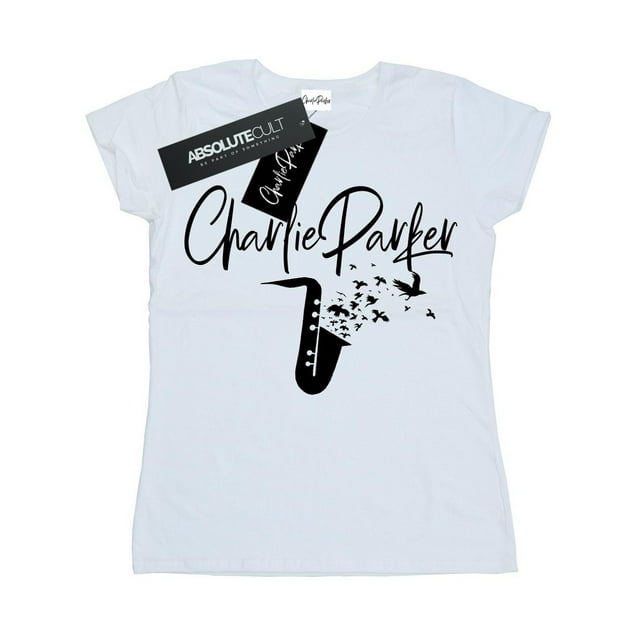 Charlie Parker T-Shirt en Coton pour Femmes Bird Sounds