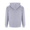 thumbnail image 4 of Men's Oversized Hoodies Casual Pullover Sweatshirt with Hood Solid Color Long Sleeve Pockets Hooded Shirt (Gray S), 4 of 6