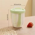 thumbnail image 3 of Vrorvz Portable Fruit Cup with Fork Storage Box Leak Proof Plastic Container for Picnic and Salad Carry with You Sealed Large Capacity for Freshness and Easy Carrying, 3 of 5
