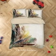 thumbnail image 2 of 3D Feather Quilt Cover Set Bedding Set Duvet Cover Pillowcases SF84, 2 of 3