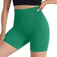 thumbnail image 5 of Htigea Clearance Workout Shorts Women Athletic Shorts High Waisted Yoga Shorts Tummy Control Gym Short with Pockets Green,S, 5 of 6