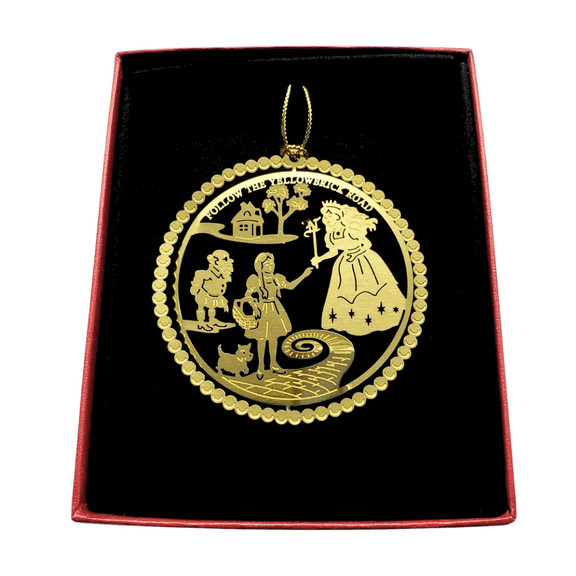 Wizard Of Oz Christmas Ornament Follow The Yellow Brick Road Glinda Munchkin Dorothy Toto