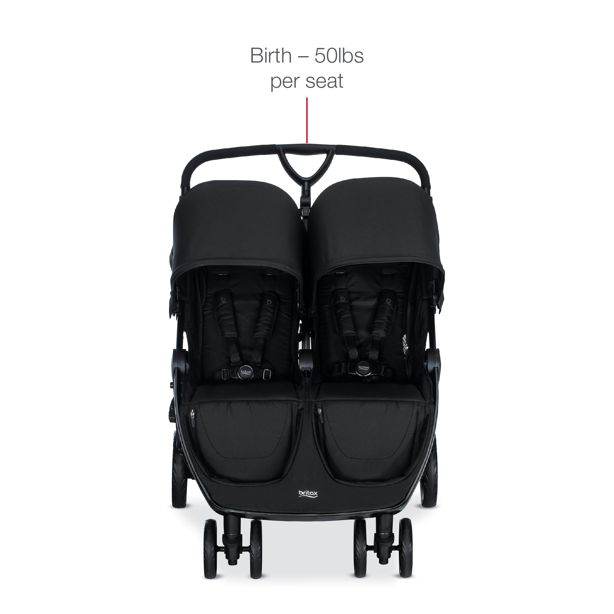 britax b lively double stroller