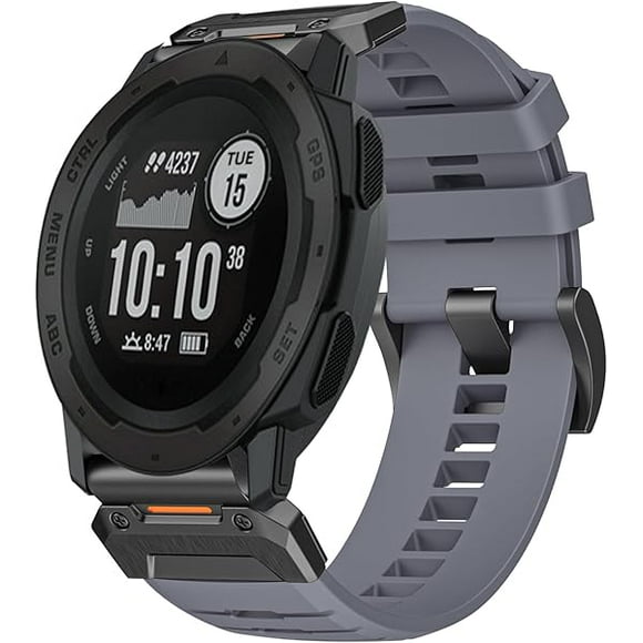 wonima11 22mm FKM QuickFit Bands for Garmin Instinct 3 45mm/ 2 Solar,Rugged Sport Replacement Strap for Instinct E 45mm,Tactical