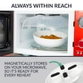thumbnail image 6 of (4 pack) HomeCraft 12-inch Microwave Plate Cover Shield with Magnets, 6 of 9