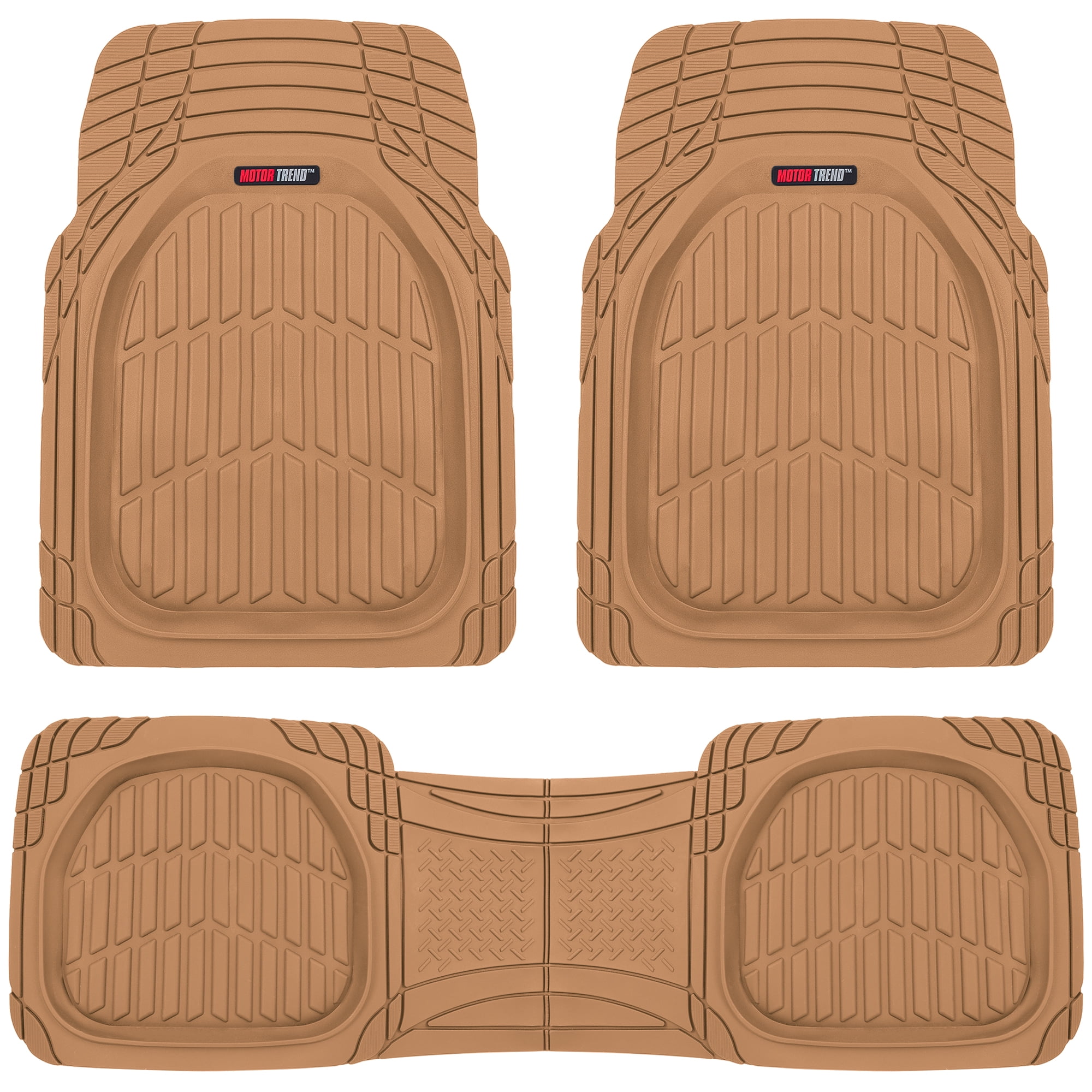 Premium Flex SUV Front Rear Rubber Mats & Synthetic Leather Seat Covers BG-BG 