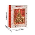 thumbnail image 3 of NWOKYZGH 1Pc Christmas Gift Paper Bags Bulk with handles Wrapping, Christmas Trees Ball Ornaments Xmas Holiday Presents, 9 x 7 In, 3 of 6
