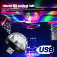 thumbnail image 3 of Mini Bola de discoteca LED portátil con USB lámpara de fiesta Tmvgtek en casa proyector de decoración de Navidad espejo giratorio Bola de discoteca, 3 of 9