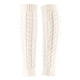thumbnail image 2 of Calentadores de piernas para mujer, de punto, para invierno, para otoño, para botas, calcetines cálidos sin pies. Blanco, 2 of 9