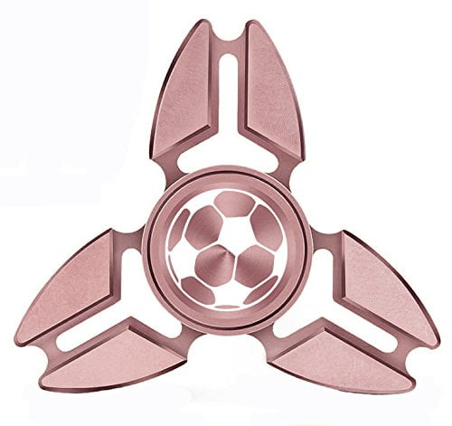 Fidget Spinner Tri-Spinner Aluminum Metal Soccer Ball 