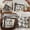 Mix-4PCS, variant on Modern Farmhouse Fall Pillow Covers 18x18 Hello Pumpkin Fall Outdoor Pillows Decorative Throw Pillows Cases Autumn Decor Black Vertical Stripe Thanksgiving
