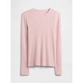 thumbnail image 4 of Top acanalado de manga larga para mujer GAP, talla M, 4 of 4