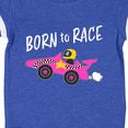 thumbnail image 4 of Inktastic Born to Race Pink Race Car Boys or Girls Baby Bodysuit, 4 of 5