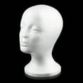 thumbnail image 3 of White Female Mannequin Head for Hair Styling Smooth and Stylish Foam Display Perfect Size for Versatile Display Options Female Mannequin Head Ideal for Salon and Boutique Use, 3 of 6