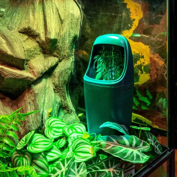 Reptile Water Fountain Chameleon Water Dripper, Reptile Water Dispenser with Large Capacity, Terrarium Waterfall Drinking Fountain for Bearded Dragon Gecko Lizard