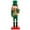 Green, variant on St. Patrick's Day Soldier Doll Nutcracker Figurine 25CM
