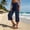 Navy, variant on JOANKDMI Wide Leg Capri Pants for Women High Waisted Cropped Trousers Casual Loose Lounge Yoga Flowy Pants Summer Lightweight Culottes