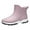 Pink, variant on LIJCC Women's Rain Boots Ankle Rain Boots Fishing Boots Rubber Water Proof Anti-Slip Outdoor Work Shoes Overshoes Comfortable Rain Boots