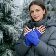 thumbnail image 4 of Tyidzon Cute Sharks Half-Finger Winter Gloves Warm Knit Mittens For Outdoor Texting And Cold-Weather Funny, 4 of 6