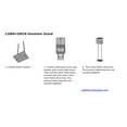 thumbnail image 4 of FixtureDisplays® Metal Ballot Box Donation Box Suggestion Box With Stand 11064+10918-BLACK, 4 of 4