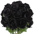 thumbnail image 1 of Rosas artificiales Jasion Velvet Silk, 12 unidades, para bodas y hogares, 1 of 8