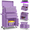 Purple, variant on Seizeen 2-IN-1 Tool Chest & Cabinet, Large Capacity 8-Drawer Rolling Tool Box Organizer with Wheels Lockable, Black