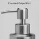 thumbnail image 2 of Injueey Dispensador de a mano de acero inoxidable, antióxido, lavable, reutilizable, elegante, para baño, fregadero, contenedor de botellas, Juegos de accesorios de baño 20.5x5.5 cm, 2 of 6