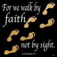 thumbnail image 2 of Saunders, Alonzo 20x20 Black Ornate Wood Framed with Double Matting Museum Art Print Titled - Walk By Faith 2, 2 of 4