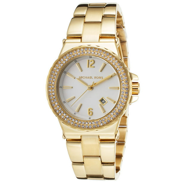 følelsesmæssig prinsesse dato Michael Kors Silver Dial Gold Tone Stainless Women's Watch MK5920 -  Walmart.com