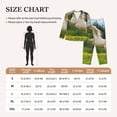 thumbnail image 4 of Salouo Horse Rearing Up In The Field Pattern Women's Pajamas Set Long Sleeve Button Down Sleepwear Soft Pj Lounge Sets for women 2 Piece Pjs Set with Long Pants-Medium, 4 of 7