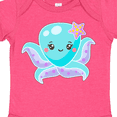 thumbnail image 4 of Inktastic Cute Octopus Blue with Star Boys or Girls Baby Bodysuit, 4 of 5